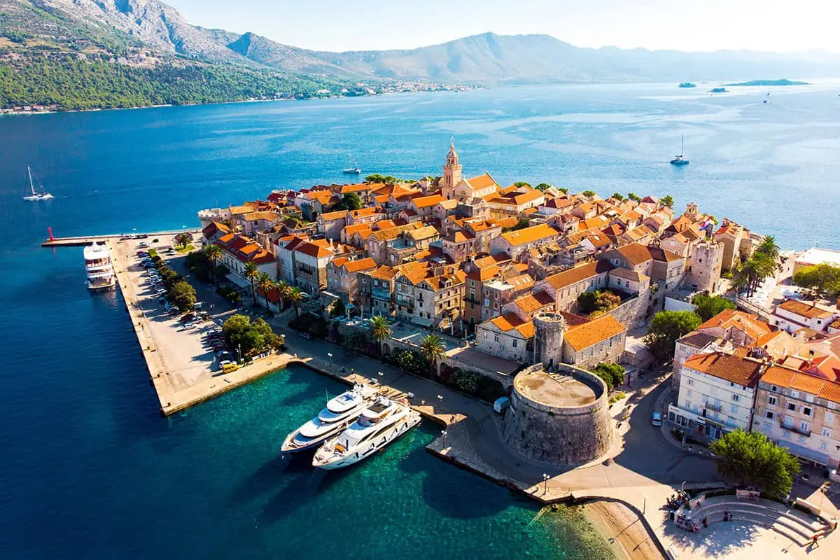 Korčula Island, small towns in Croatia