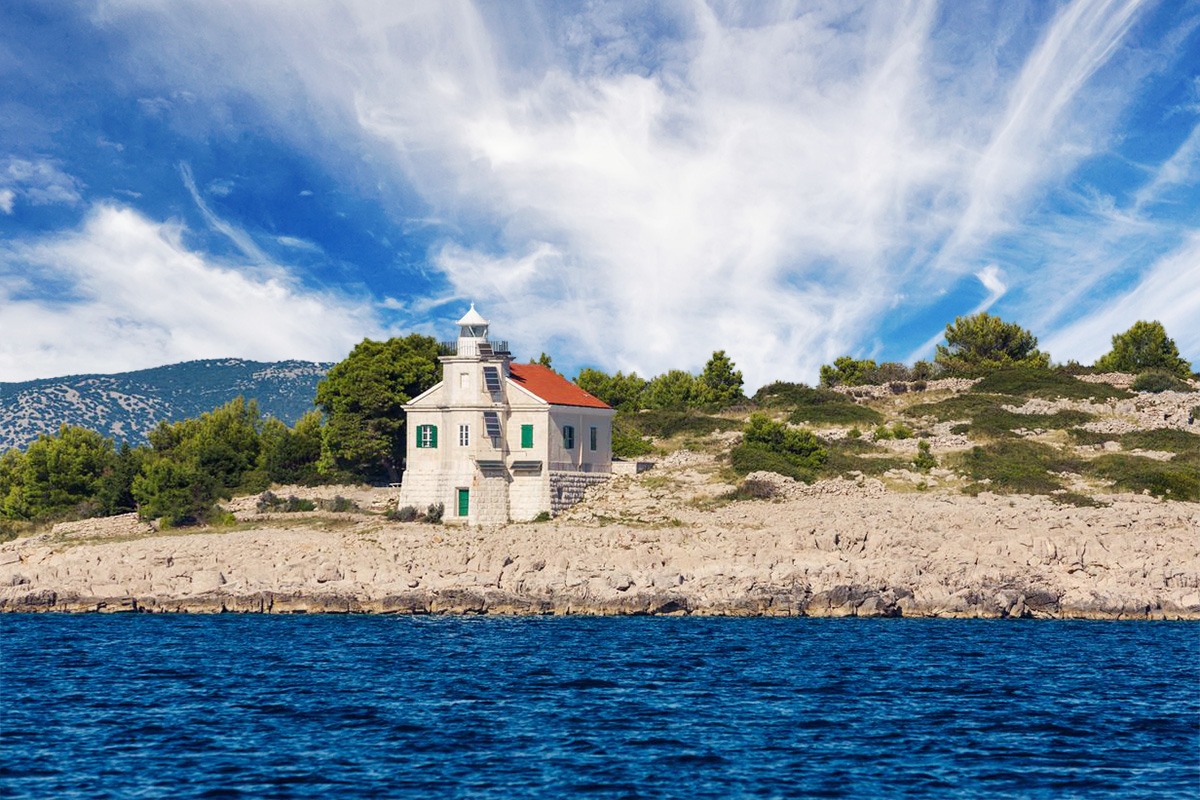 Mulo lighthouse Adriatic Croatia svjetionik