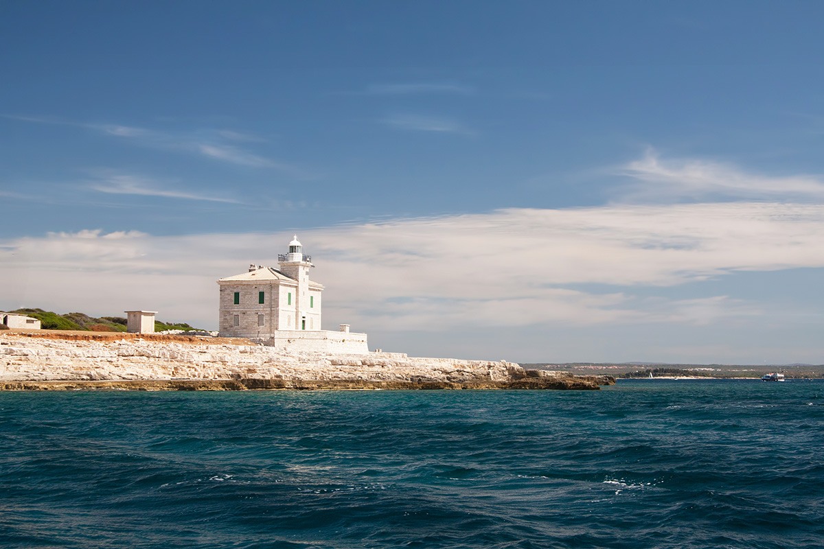 Rt Peneda lighthouse Adriatic Croatia svjetionik Brijuni