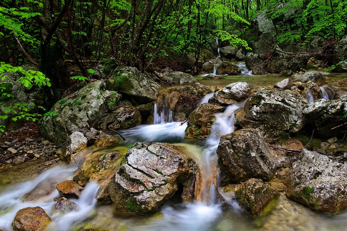 river in paklenica, velebit croatia