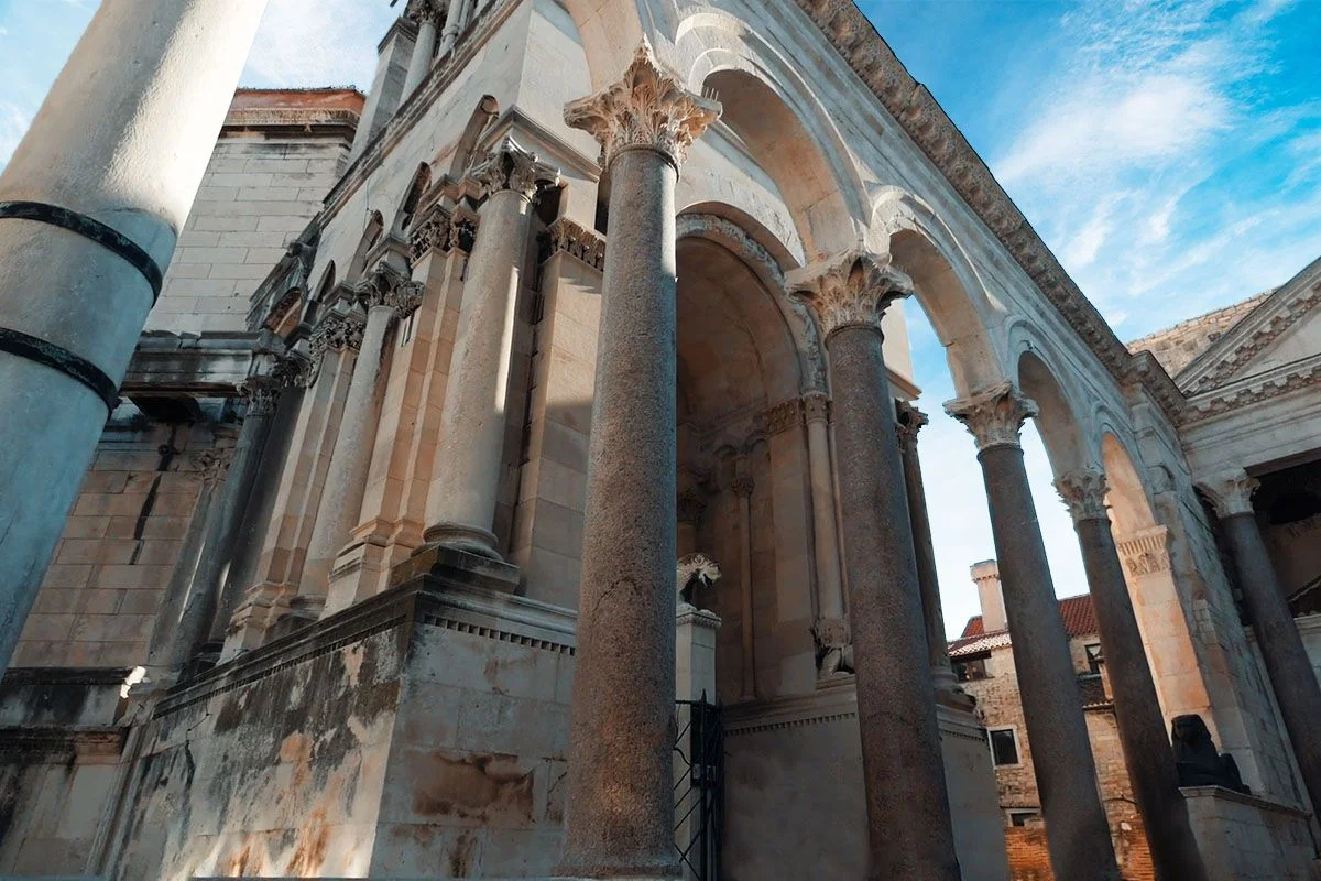 Diokleciánov palác, zvonica sv. Dujma, mauzóleum, Split, Chorvátsko