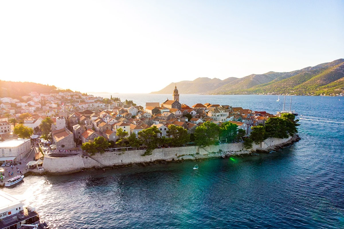 Korčula, otok, grad, otoka u hrvatskoj