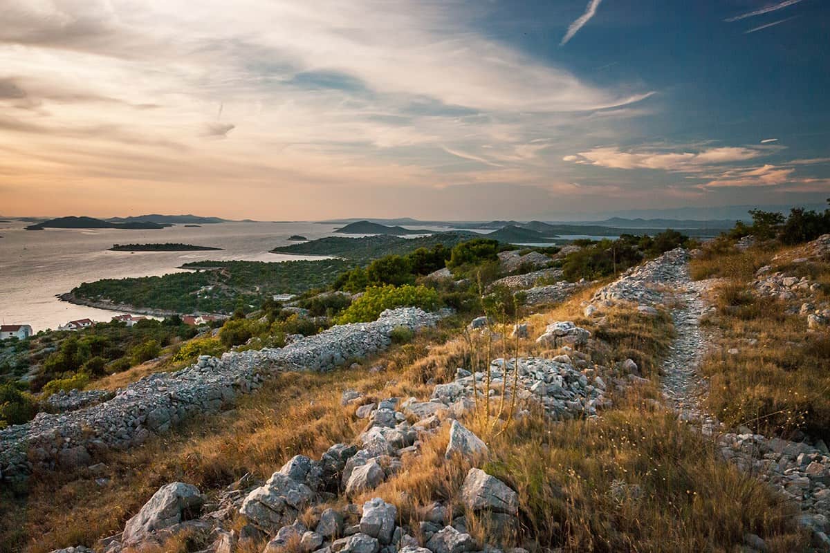 Island Kornat. Nature in Croatia
