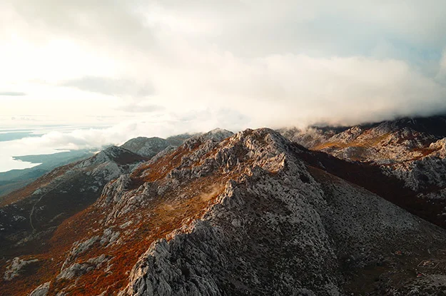 Mountains and the sea in Croatia