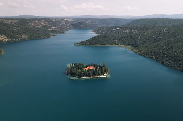 Visovac lake croatia Šibenik