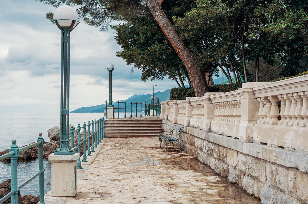 Opatija Lungo Mare sétány 