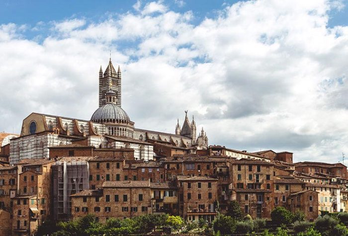 Siena skyline with the Duomo, a day trip from Rome